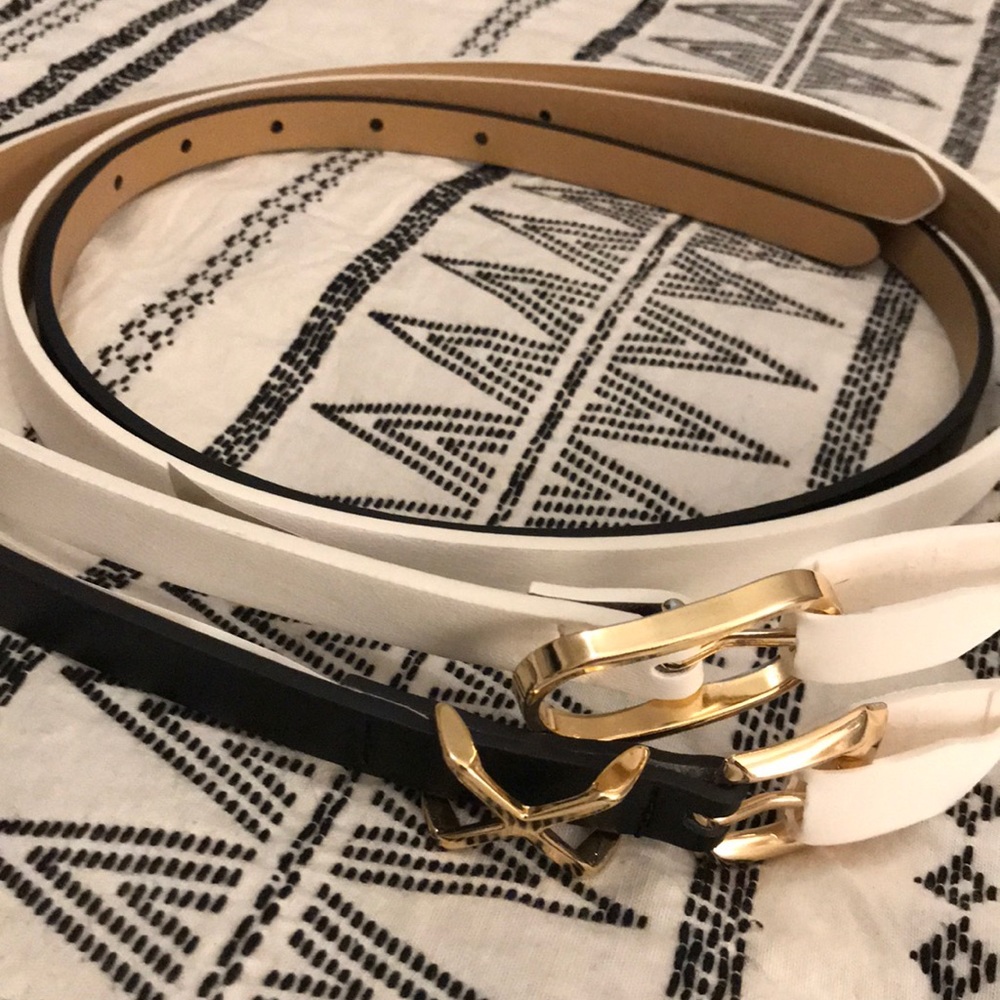 2 Pack Black and White Belts